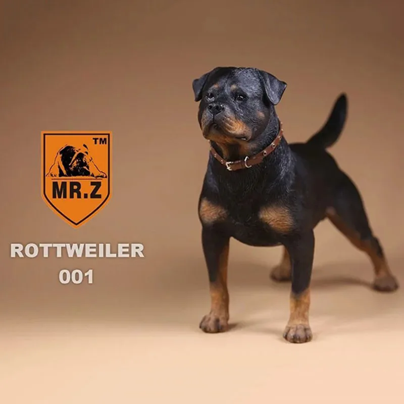 Mr.Z 1/6 Simulation Animal Dog German Rottweiler Dog Model