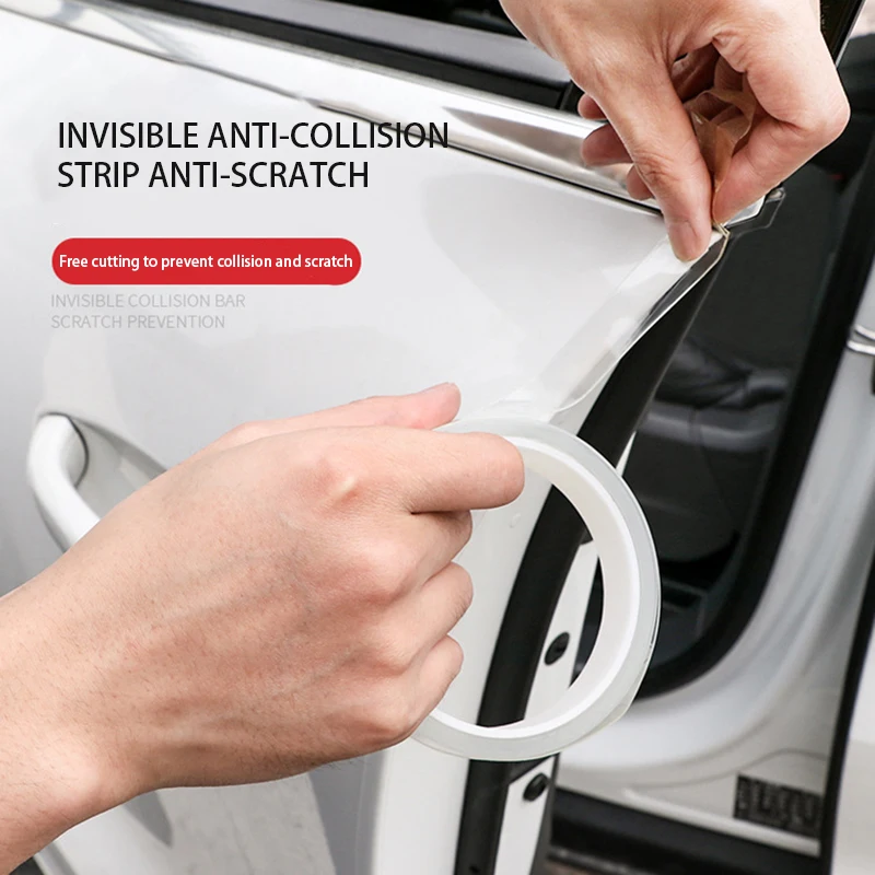 

Car Anti-Scratch Scotch Tape Car Door Anti-Collision Strip Invisible Transparent Type Anti-Scratch Protection Body Film Adhesive