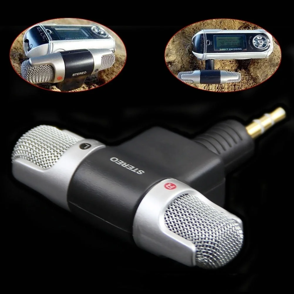 3.5mm Jack Stereo Mic For Recording Smartphone Mobile Phone Studio Mini Interview Microphone 4 Pin studio microphone