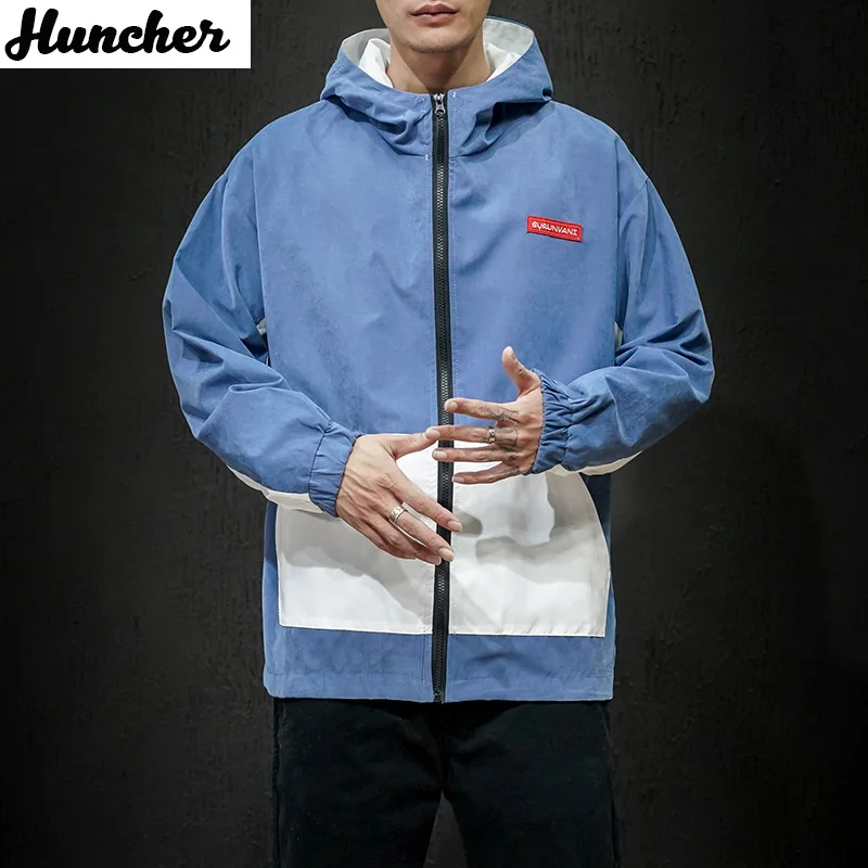Куртка Huncher мужская с капюшоном ветровка в Корейском стиле стиль хип хоп Ранняя