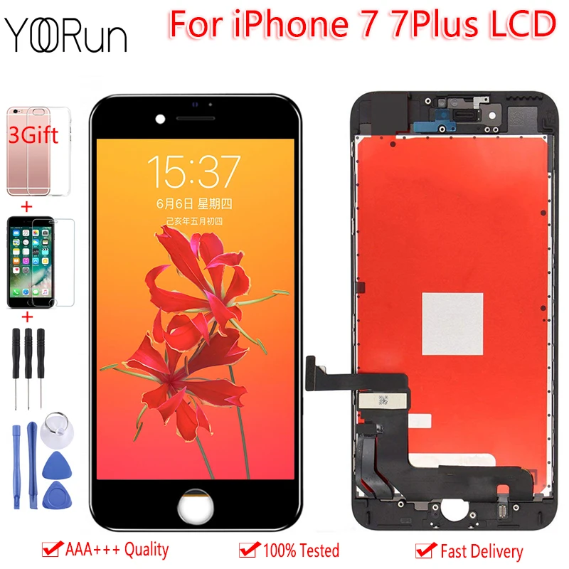 ЖК-дисплей 4 7 дюйма для iPhone A1660 сенсорный экран 3D 100% протестированный дигитайзер в