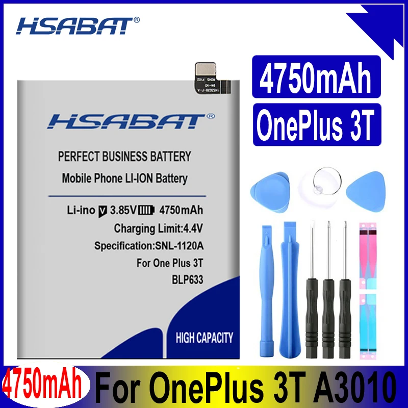 Аккумулятор HSABAT BLP633 BLP637 BLP571 BLP597 BLP613 BLP607 BLP657 BLP685 для Oneplus 1 + one Plus 2 3 5 6 6T X 3T