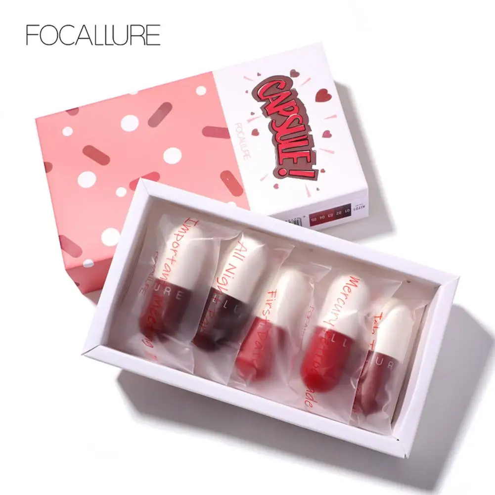 FOCALLURE новинка матовая губная помада набор водостойкая красный коричневый