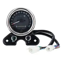 For Honda CG 125 Cafe Racer Motorcycle Odometer Speedometer LCD Gear Digital Display Gauge with Light USB Charger Interface