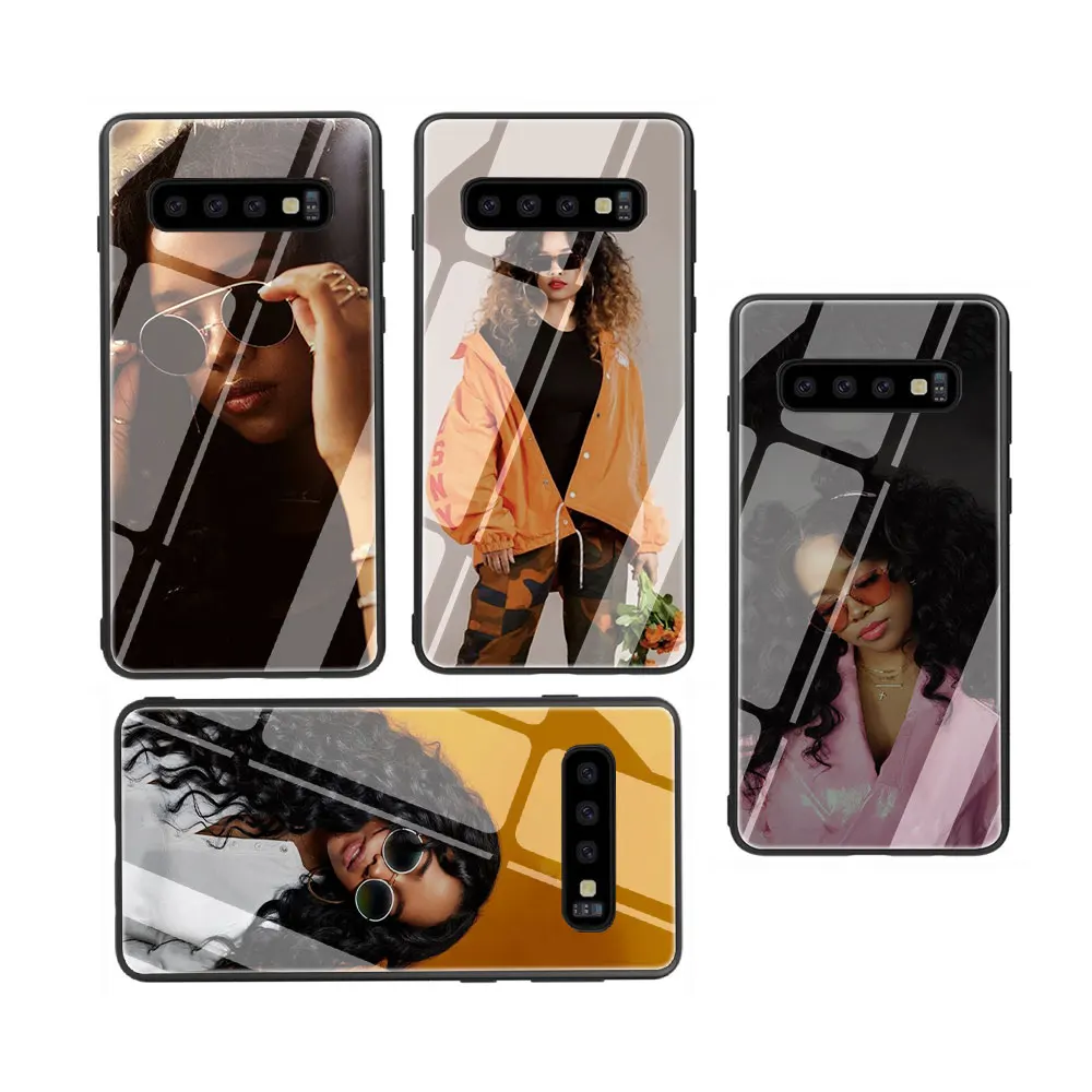 Певица H.E.R Gabi Уилсон закаленное Стекло Телефон чехол для Galaxy S7 edge S8 9 10 Plus Note 8 9 A10 20 30 40 50 60 70