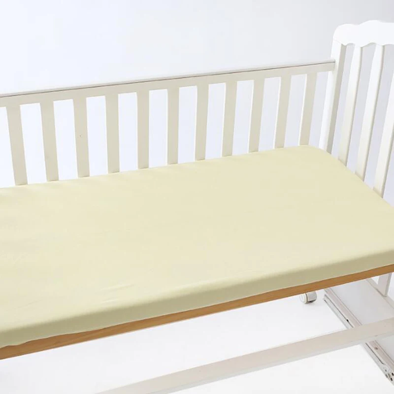 Новорожденных кроватки детские матрасный чехол для детской кроватки простыня хлопок постельные принадлежности набор матрас защита простая полосатая простыня YME005 - Цвет: YME005A-130X70cm
