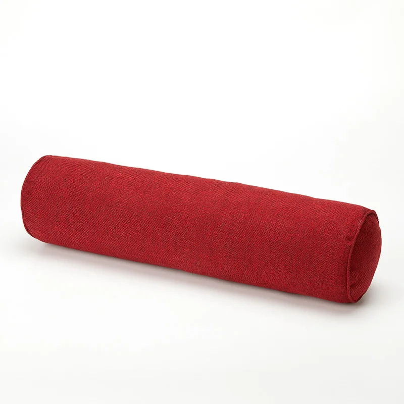1 предмет, хлопковая льняная подушка для стойка кровати мульти Размеры спать лучше Поддержи съемный шеи терапии сна постельные принадлежности, подушка с эффектом - Цвет: wine red