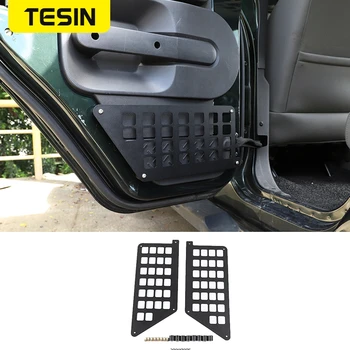 

TESIN Stowing Tidying for Jeep Wrangler JK Car Rear Door Storage Rack Shelf for Jeep Wrangler 2007 2008 2009 2010 Accessories