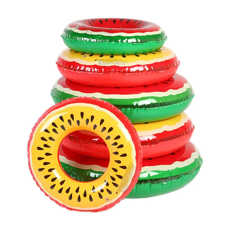 New Watermelon Lemon Fruits Swimming Ring Inflatable Pool Float Toy Swim Circle Beach Sea Party Water Toys