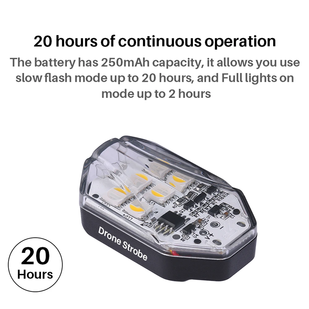 Drone Strobe Night Lights Anti-collision Warning Flash Lamp For DJI Mavic 2/1 XiaoMi Drone Searching Light 3 Mode RGB 5km Range