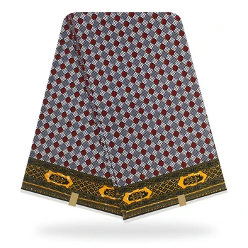 

New Design Tissus Wax High Quality Real Pagne Wax 2020 Original Ankara Wax African Wax Tissus Print Fabric For Women Dress Soft