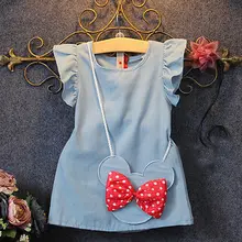Baby Girl Dress 2019 nowa bawełniana wzór wydruku cytryny Cartoon suknie urodzinowe kobiet letnie ubrania dla dzieci odzież dla dzieci(China)