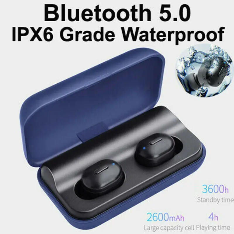 Bluetooth 5 0 Headset TWS Wireless Earphones Mini Earbuds Stereo HiFi Sport Earphone IPX6 Waterproof With Mic