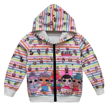 

2019 Girls Lol Cartoon Jacket for Girls Fashion Coats Children Clothing Autumn Baby Girls Clothes Outerwear Cartoon Jackets Coat