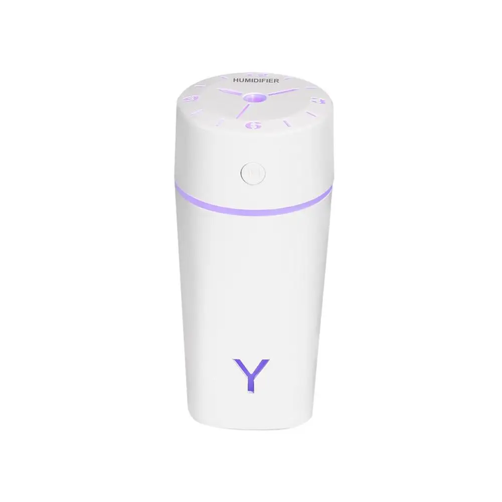 Красочный Светодиодный увлажнитель воздуха для дома, USB флакон, арома-диффузор, светодиодный, с подсветкой, для офисного тумана, освежитель воздуха - Цвет: white