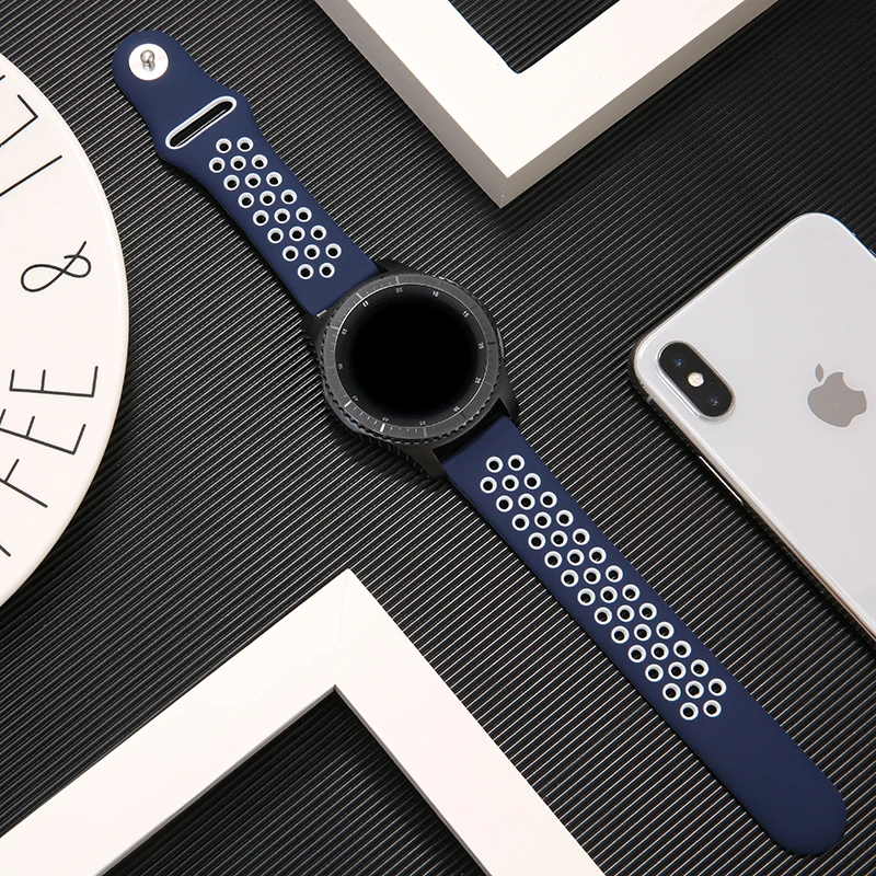 22 мм 20 мм ремешок для часов samsung galaxy watch active 46 мм ремешок gear S3 frontier 42 мм huawei watch gt ремешок силиконовый ремешок для часов