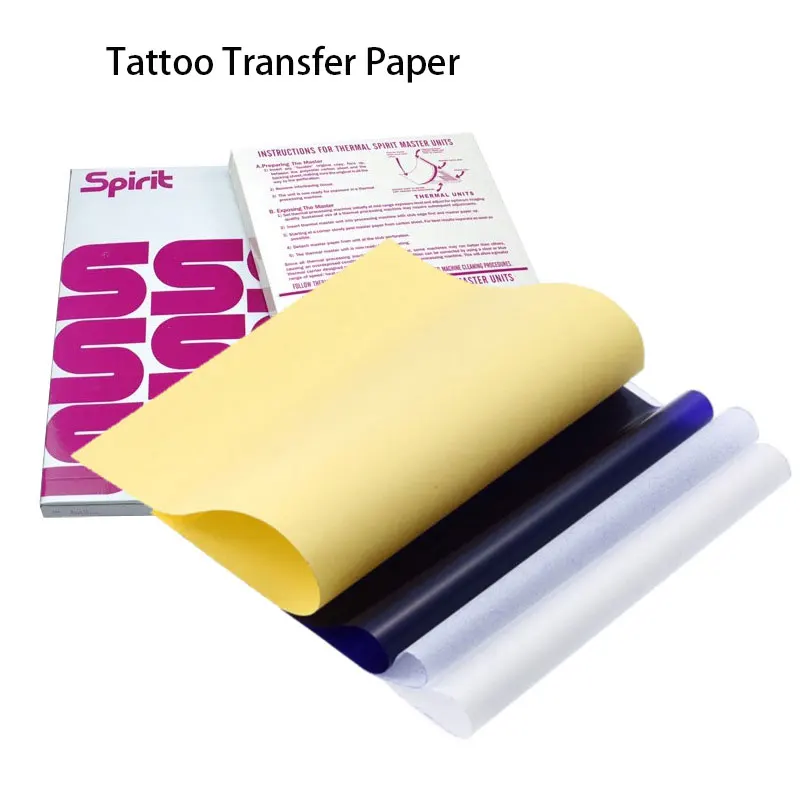 Tattoo Transfer Paper 5/10/15/20/25pcs A4 Size Thermal Stencil Carbon  Copier Spirit Stencil Tattoo Transfer Machine Accessories - AliExpress