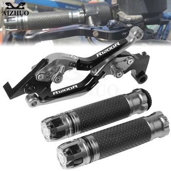 

Motorcycle Brake Clutch Lever Extendable+Hand Grips Handlebar For BMW R1200R R1200 R R 1200 R R1200RS 1200RS 2015-2018 2016 2017