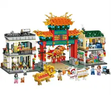 

LOZ 1030 mini Block Adult Building Toys Teens building blocks Puzzle Chinatown 3581pcs (no box)
