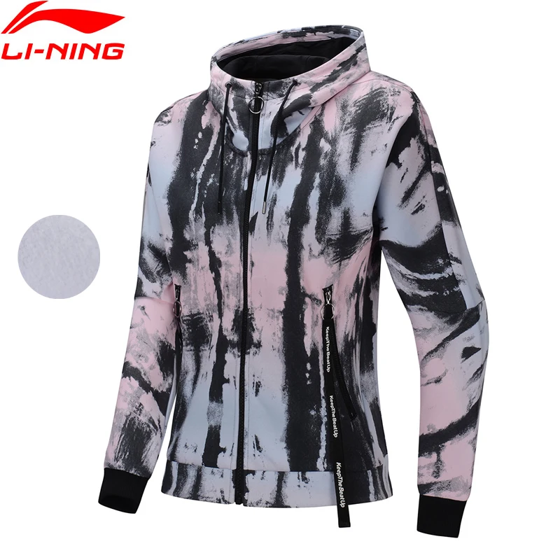 

Li-Ning Women The Trend Hoodie WARM AT Winter Fleece Loose Fit 66% Polyester 34% Cotton LiNing Sports Sweater AWDP466 COND19