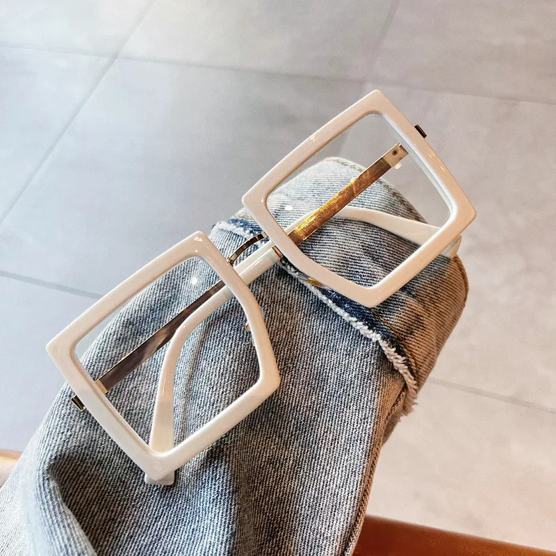 OEC-MANAGEMENT CPO Vintage Optische Platz Gläser Rahmen Frauen Männer Mode Transparent Brillen Weibliche Klare Linse Übergroßen Brillen O1248 – Detail 10
