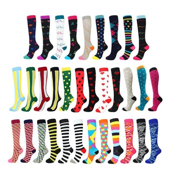 

Men's and women's outdoor sports socks, sports compression socks (20-30 mmHg) varicose elastic socks