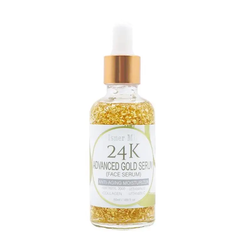 24K Gold Advanced Сыворотка для лица жидкая против морщин для укрепления, отбеливания, увлажнения сыворотка осветляет уход за кожей - Вес нетто: 50ml
