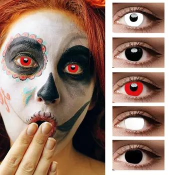

Mrs.H 1 Pair Halloween Cosplay Colored Contact Lenses for Eyes Cosmetic Contact Lenses Eye Color Yearly Use Cosmetic Beauty Tool