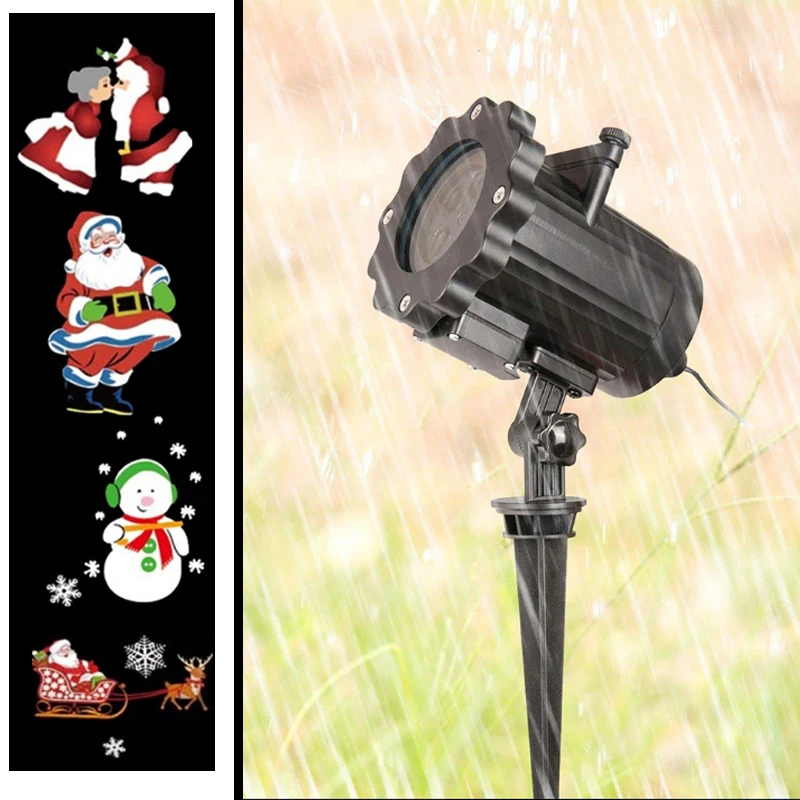 

Landscape Lamp LED Moving Christmas Waterproof Outdoor Plastic Beautiful Garden Party Xmas Indoor Birthday Projector Lights