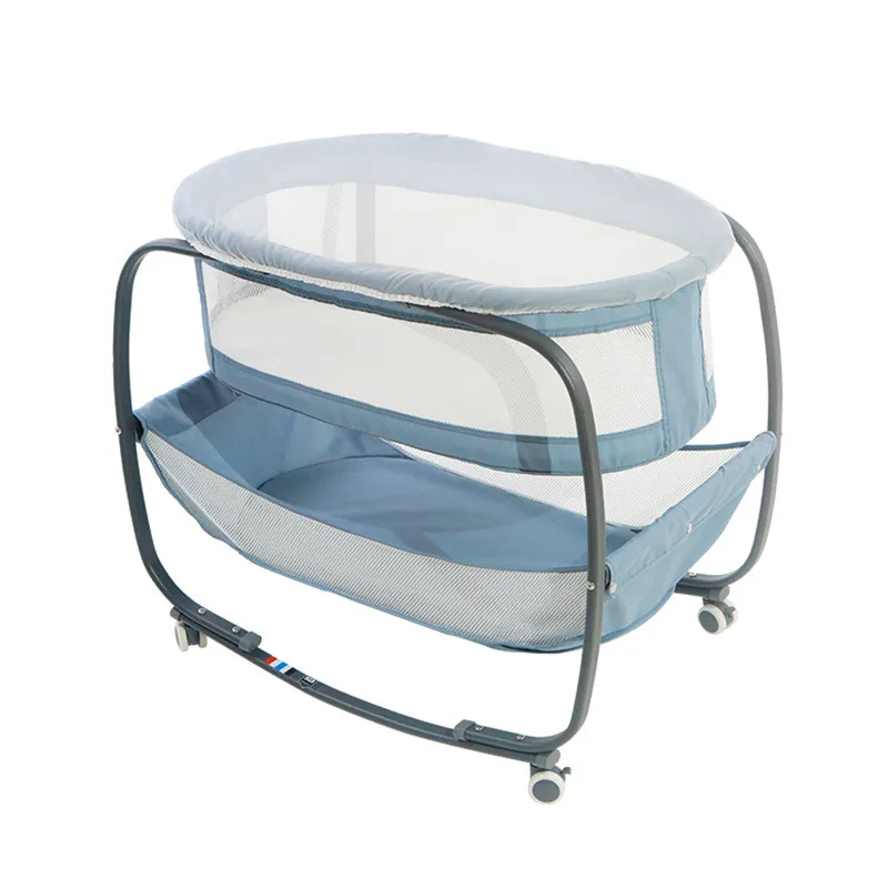 0-12 Months BB Portable Removable Bunk Bed Infant Home Use Mosquito Repellent Breathable Kids Sleeping Bed Baby Newborn Shaker10