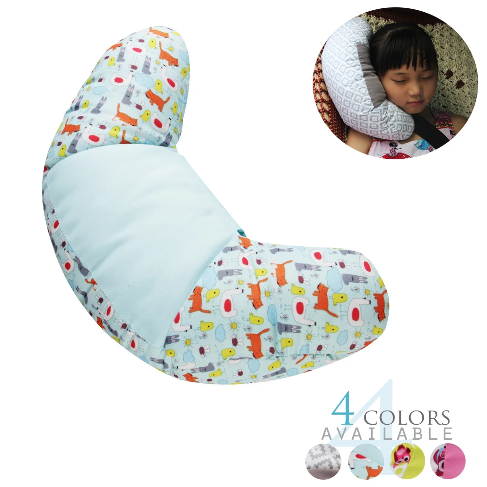 

Car Child Baby Headrest Seat Belt Head Holder Pillow Cartoon Pattern Shoulder Cover Sleep Protect Neck Pad Support Auto Styling