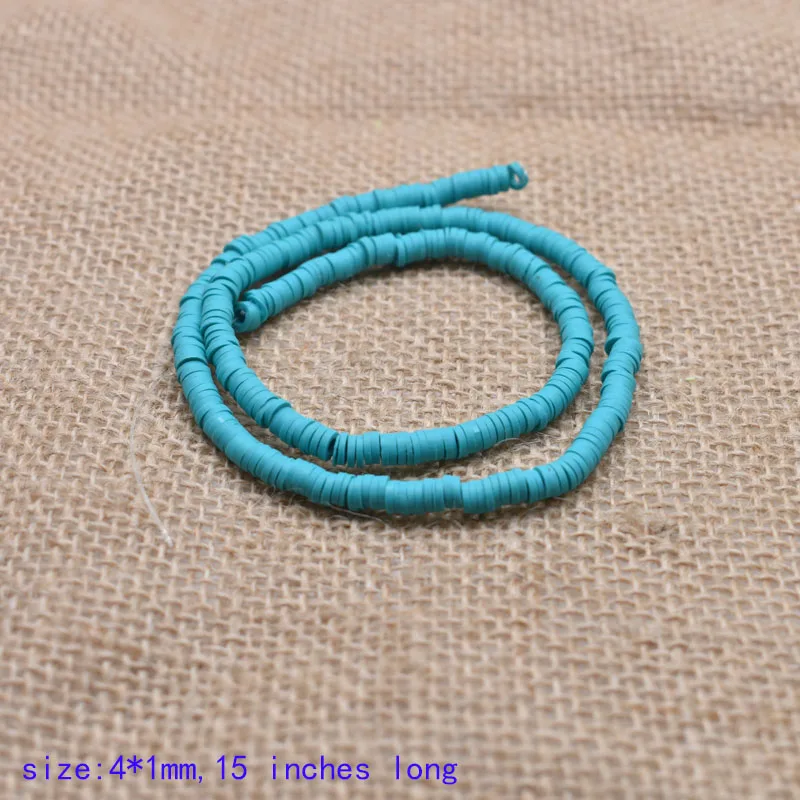 4x1 мм, плоские круглые бусины ручной работы круглая Полимерная глина Fimo чипованный диск свободные бусины для DIY для изготовления украшений ожерелья браслет Поиск - Цвет: 10-4mm