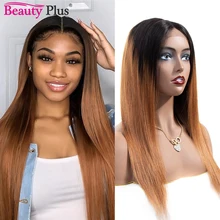 

Colored 4x4 Lace Closure Wig 150 Density Glueless Dark Blonde Blue Green Purple Red 350 Remy Brazilian Straight Human Hair Wigs