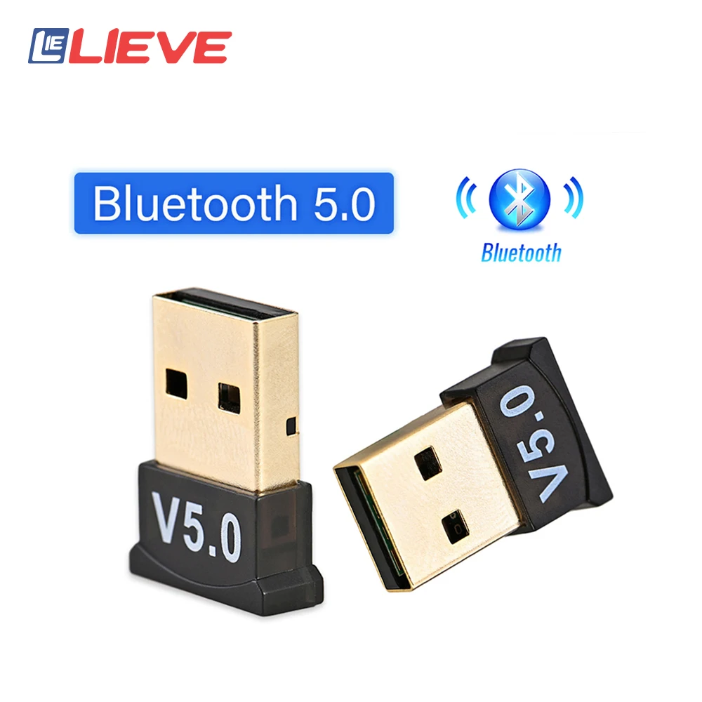 V5.0 USB 5,0 adaptador Bluetooth transmisor Bluetooth receptor de Audio Bluetooth Dongle adaptador inalámbrico USB para ordenador PC y portátil