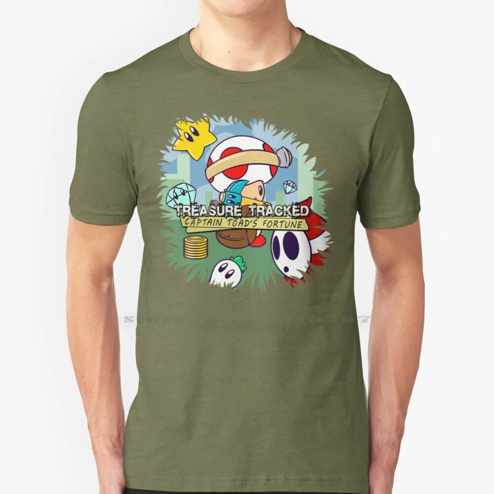 Treasure Tracked : Captain Tous'S Fortune T Shirt 100% Puro Cotone Captain Toad Captain Toad Treasure Tracker Treasure Tracker