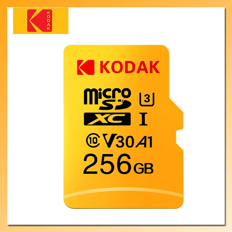 KODAK флэш-карта памяти 32 Гб 64 Гб 128 ГБ 256 ГБ 512 Гб карты Micro SD U3 4 K TF/sd-карта Class 10 карта памяти microSD высокое Скорость