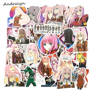 

50 Pcs/Set DARLING In The FRANXX Anime Stickers For Refrigerator DIY Suitcase Laptop Car Skateboard Album Motorcycle Sticker Toy