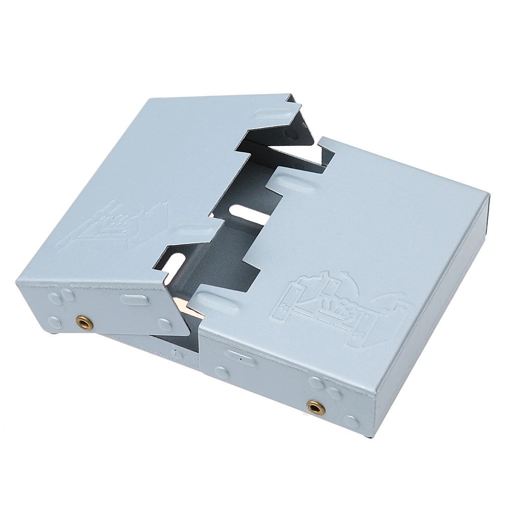 Portable Lightweight Outdoor Cooking Camping Foldable Solid Alcohol Burner Wax Stove