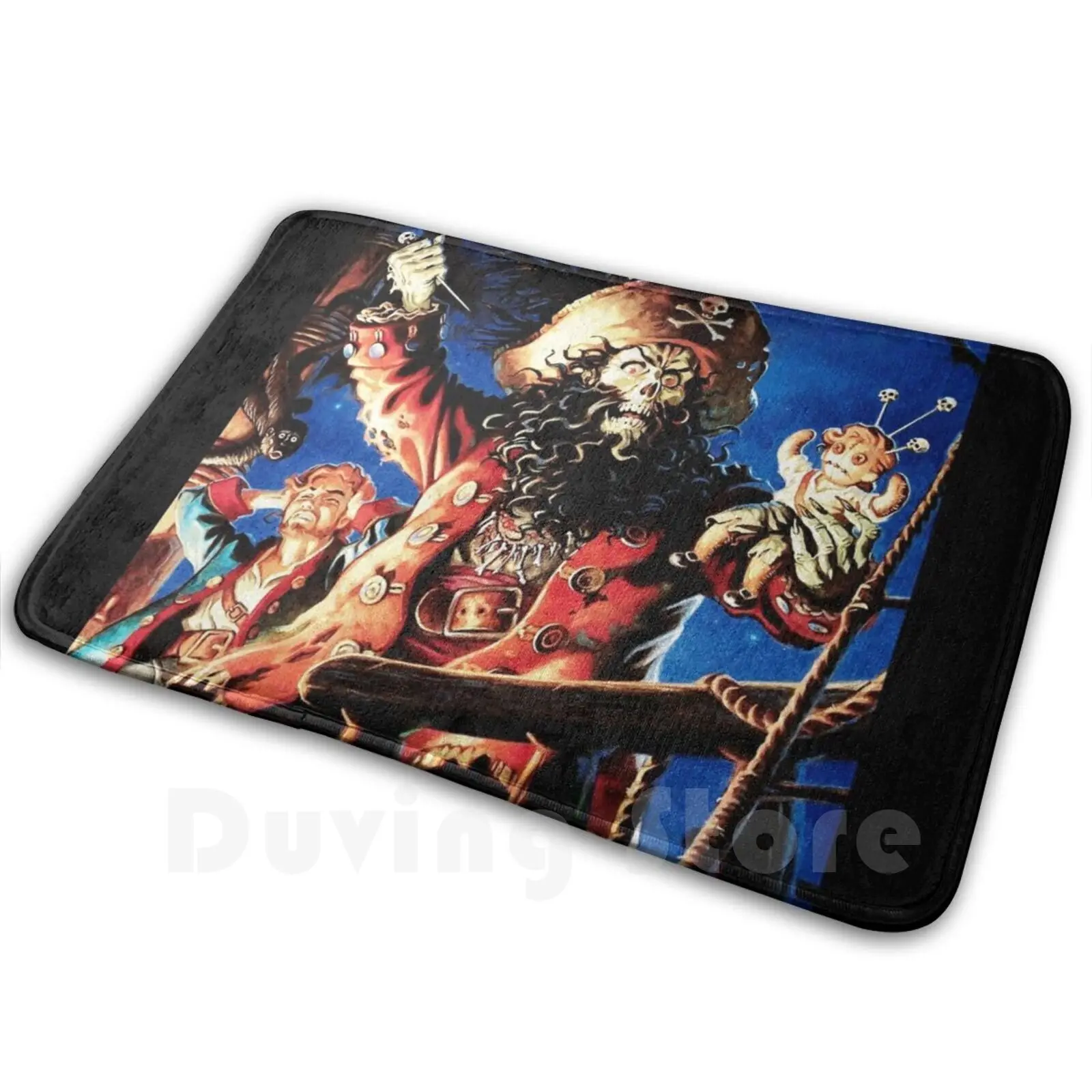 Scimmia Isola Tappeto Tappeto Scimmia Isola Retro Pixel Pirata Guybrush Lechuck Secret Voodoo Doll