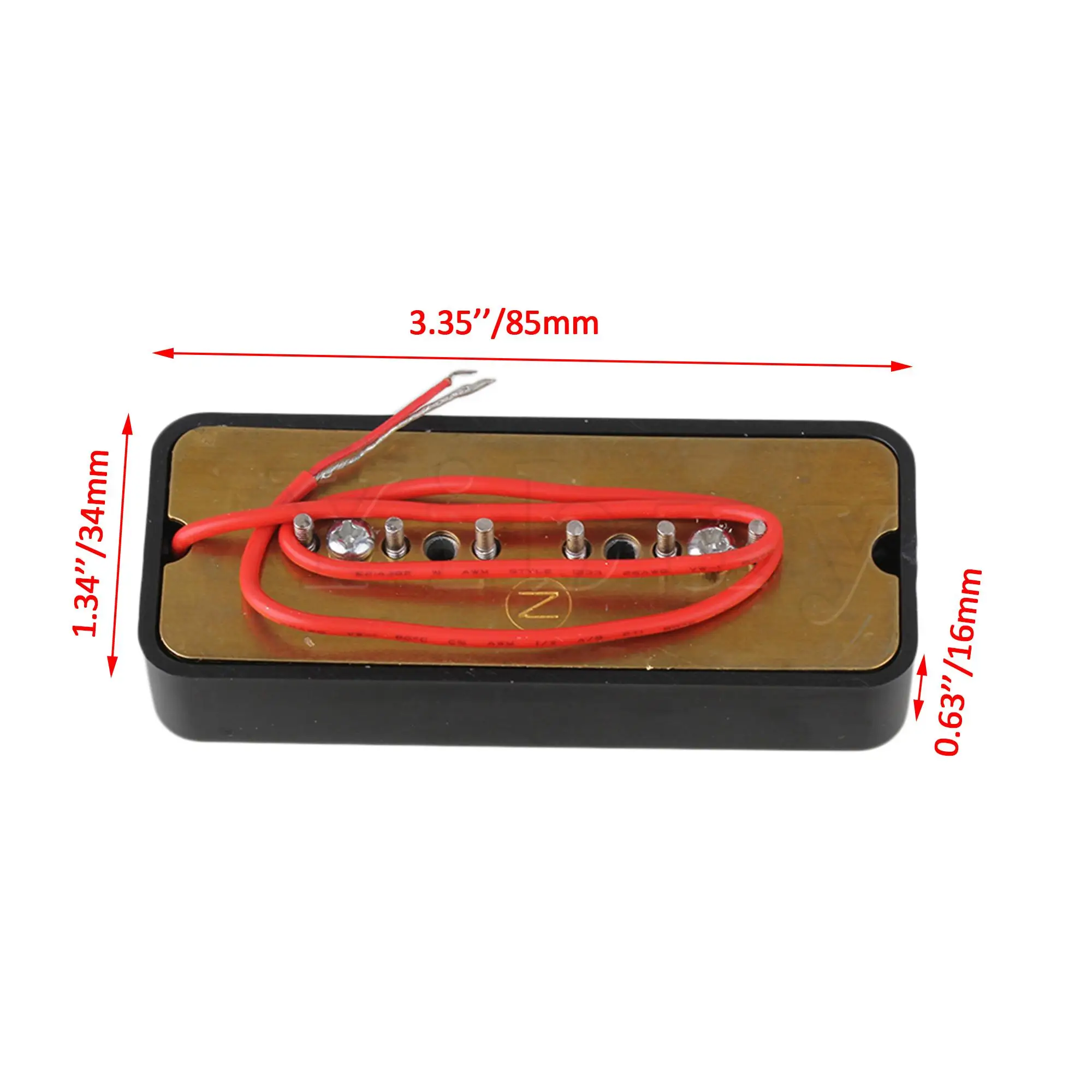 Yibuy 2 セット ブラック クリーム 50 52 mm シングル コイル