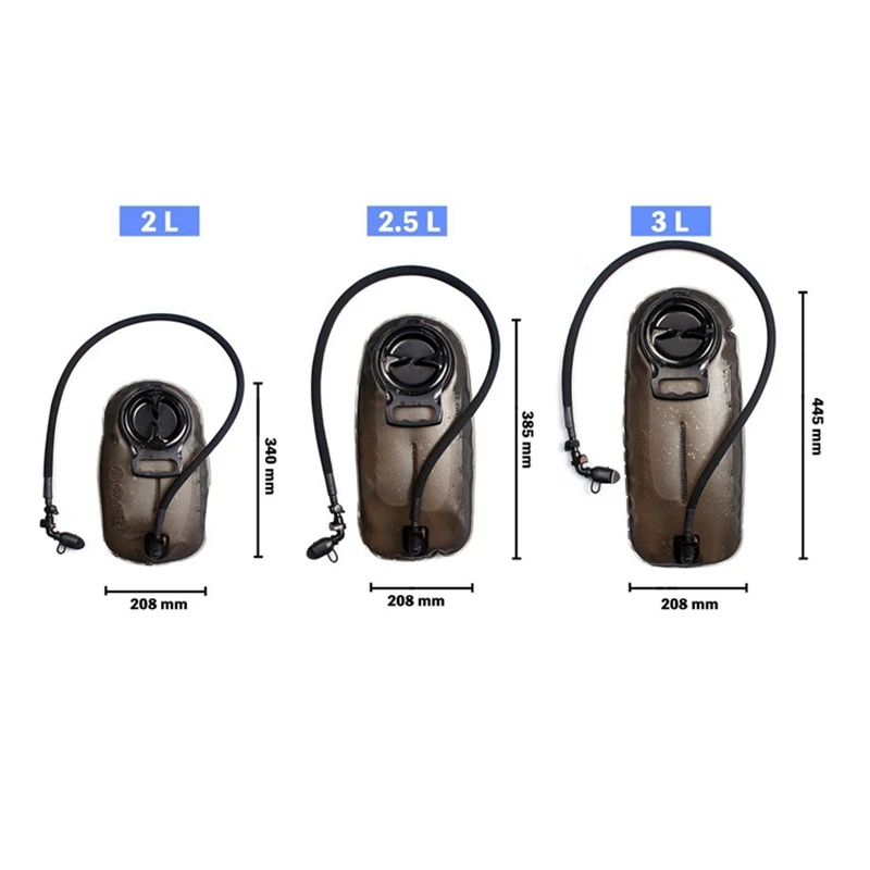 Food Grade TPU Water Bladder 2L 2.5L 3L Outdoor Water Bag Hydration Bladder Filter Water Purifier