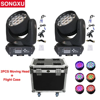 

SONGXU 19x15W RGBW 4in1 LED Zoom Wash Moving Head Light With Flight Case 2in1 For DJ Nightclub Disco Party Light/SX-MH1915A