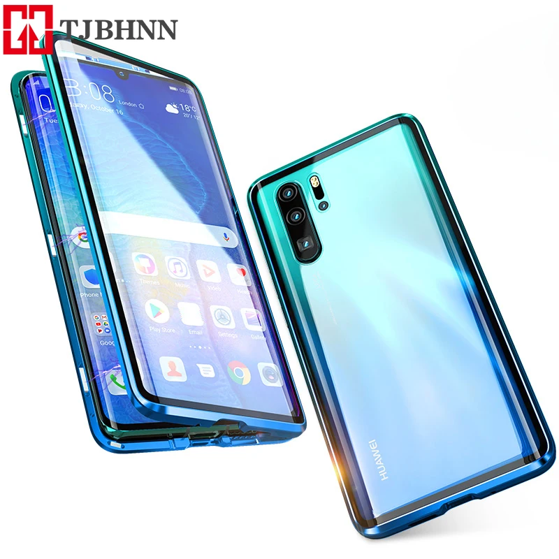 

Luxury Full Body Protective Magnetic Case For Huawei P30 Pro P20 Mate 20 Pro 360 Tempered Glass Back Cover Huawei P30Pro Case On