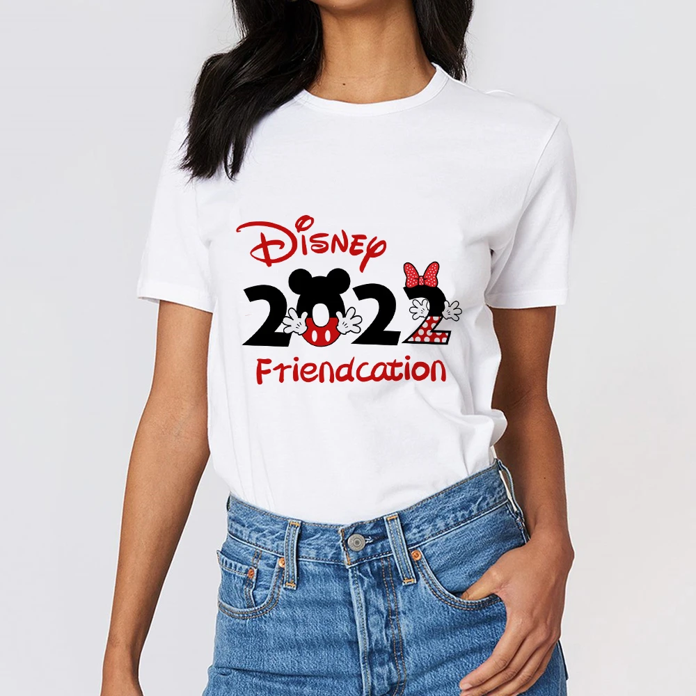 Disney Shirt Women's Clothing Summer 2022 Disneyland Paris Couples Matching Set Family Vacation T-Shirt Mickey Minnie Fashion best t shirts for men