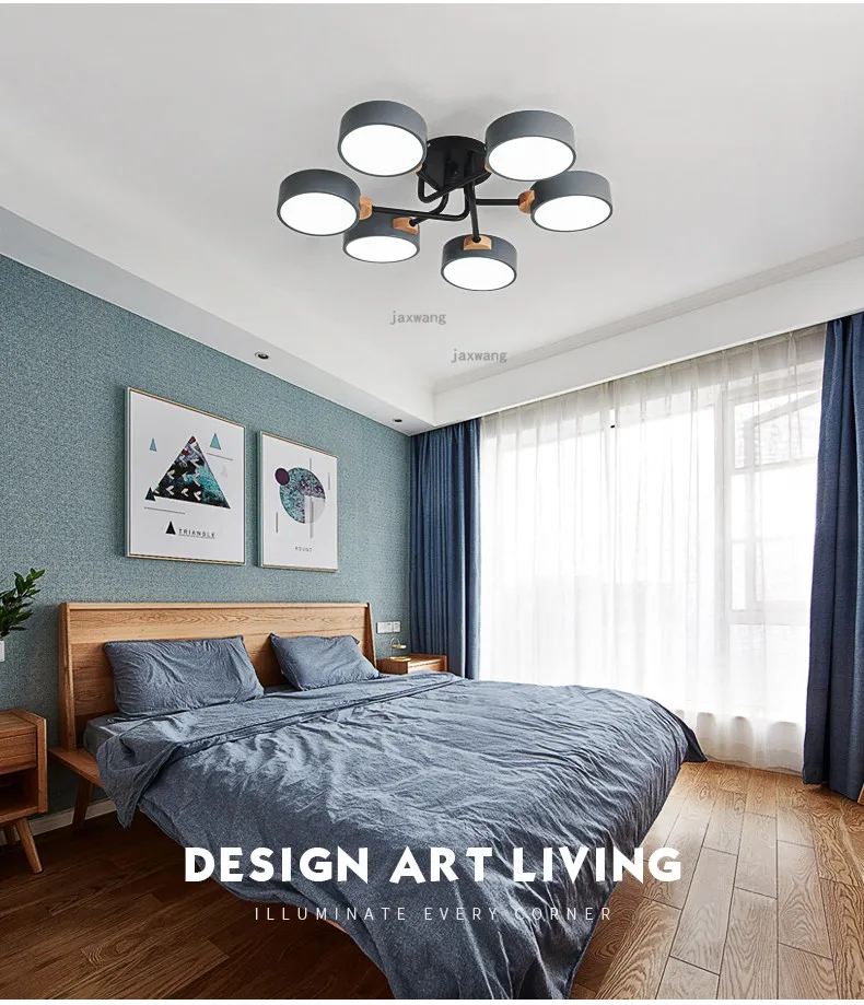 Домашний декор, Скандинавская гостиная, потолочный светильник, минималистичные современные светодиодные потолочные лампы, теплый потолочный светильник, светильник для спальни