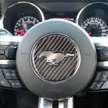 Подходит для Mustang Ford рулевое колесо логотип углеродное зерно Размер Маркировка 34D клейкая бумага специальный автомобиль модифицированный