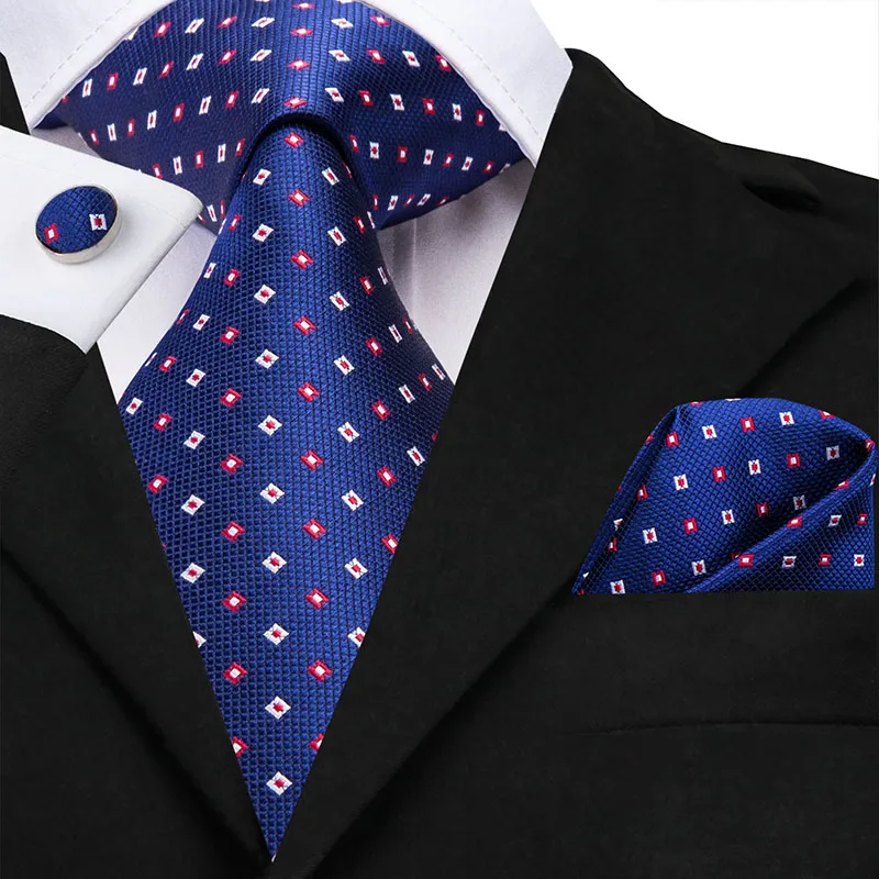 Hi-Tie классический серый галстук для мужчин Шелковый жаккардовый тканый галстук Hanky запонки набор для мужчин дизайнерские модные шелковые галстуки SN-1466