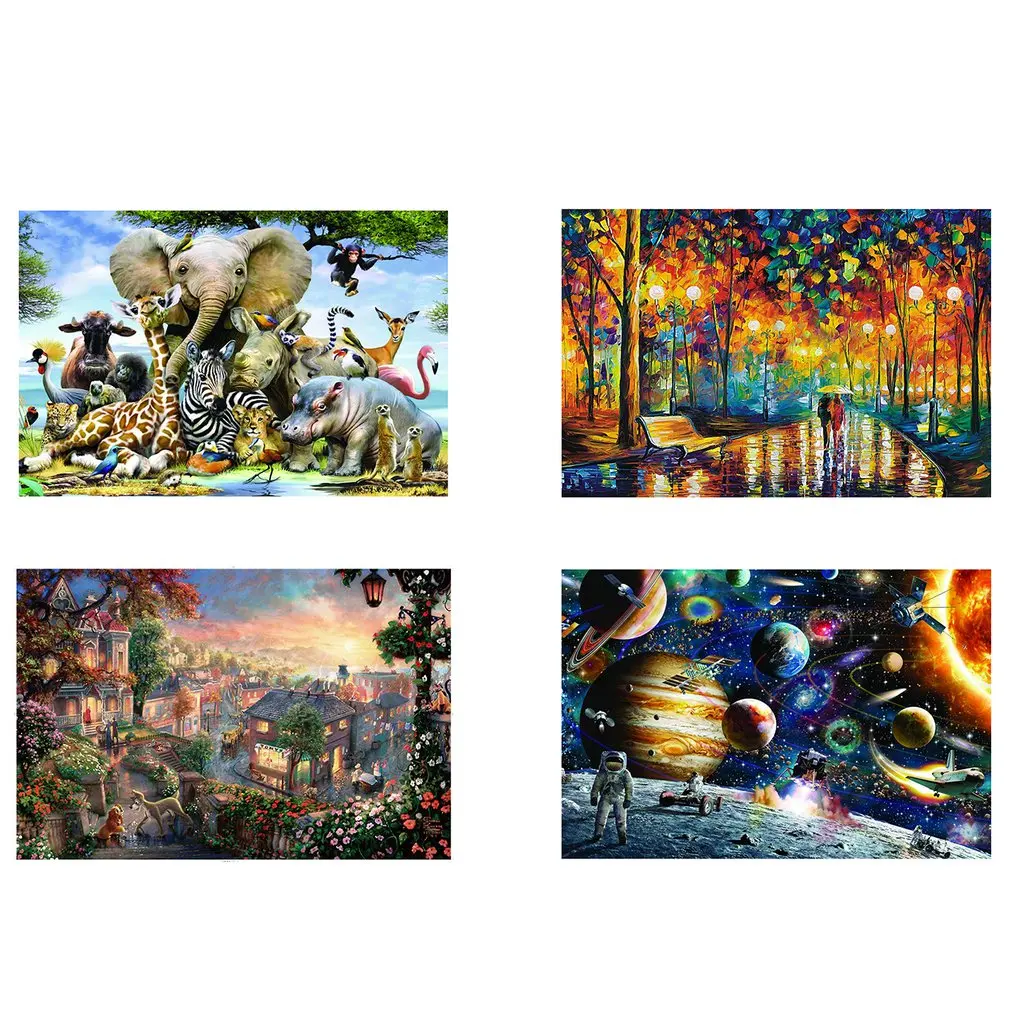 1000 Pieces Puzzles For Adults Paper Jigsaw Educational Intellectual Relieve Stress DIY Large Puzzle Game Toys Gift | Игрушки и хобби