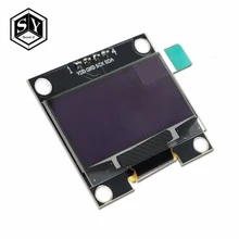 Tela lcd de 1.3 polegadas oled iic, módulo de tela em oled 128x64 i2c ssd1306 12864, placa vdd gnd sda para arduino preto