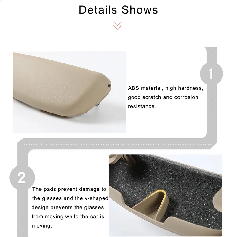 Sansour ABS Car Interior Eye Sunglasses Glasses Case Storage Box Holder for Suzuki Jimny 2007 Up Car Accessories Styling